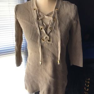 LACE UP MICHEAL KORS SHIRT!!!!